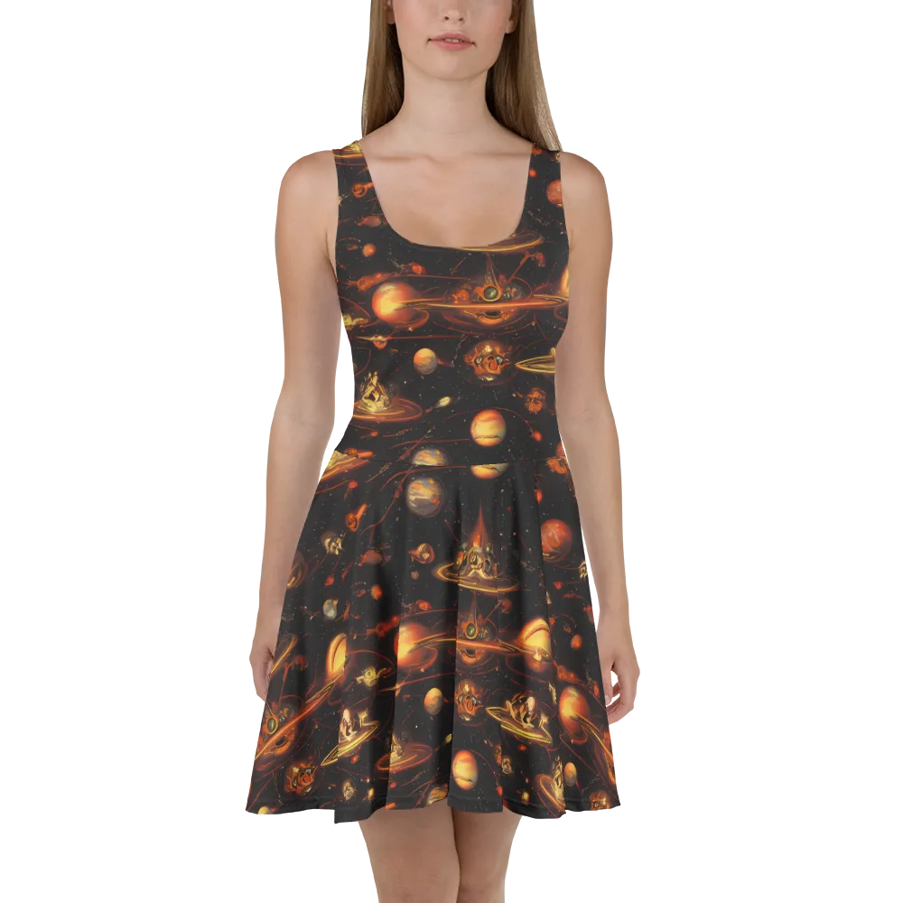 Murillo Vortex on Skater Dress — Front