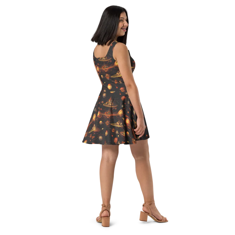 Murillo Vortex on Skater Dress — Right