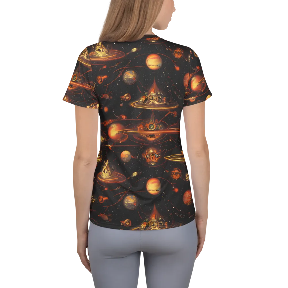 Murillo Vortex on Women's Athletic T-Shirt — Back