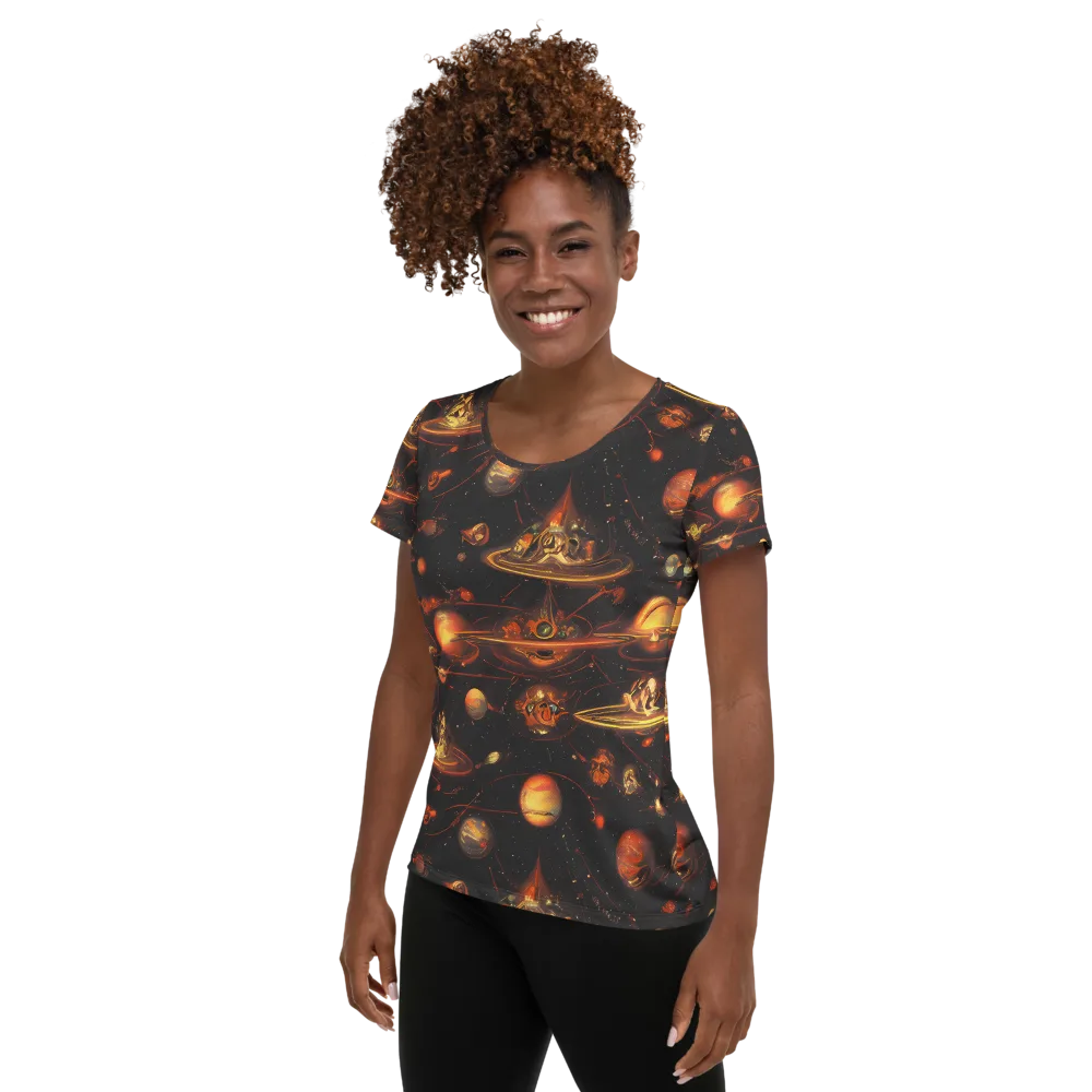 Murillo Vortex on Women's Athletic T-Shirt — Left