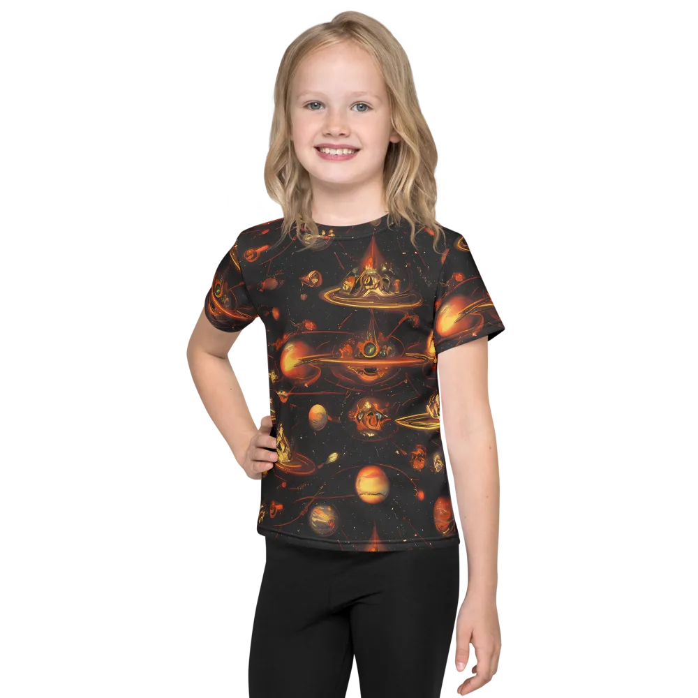 Murillo Vortex on Kids Crew Neck T-Shirt — Front