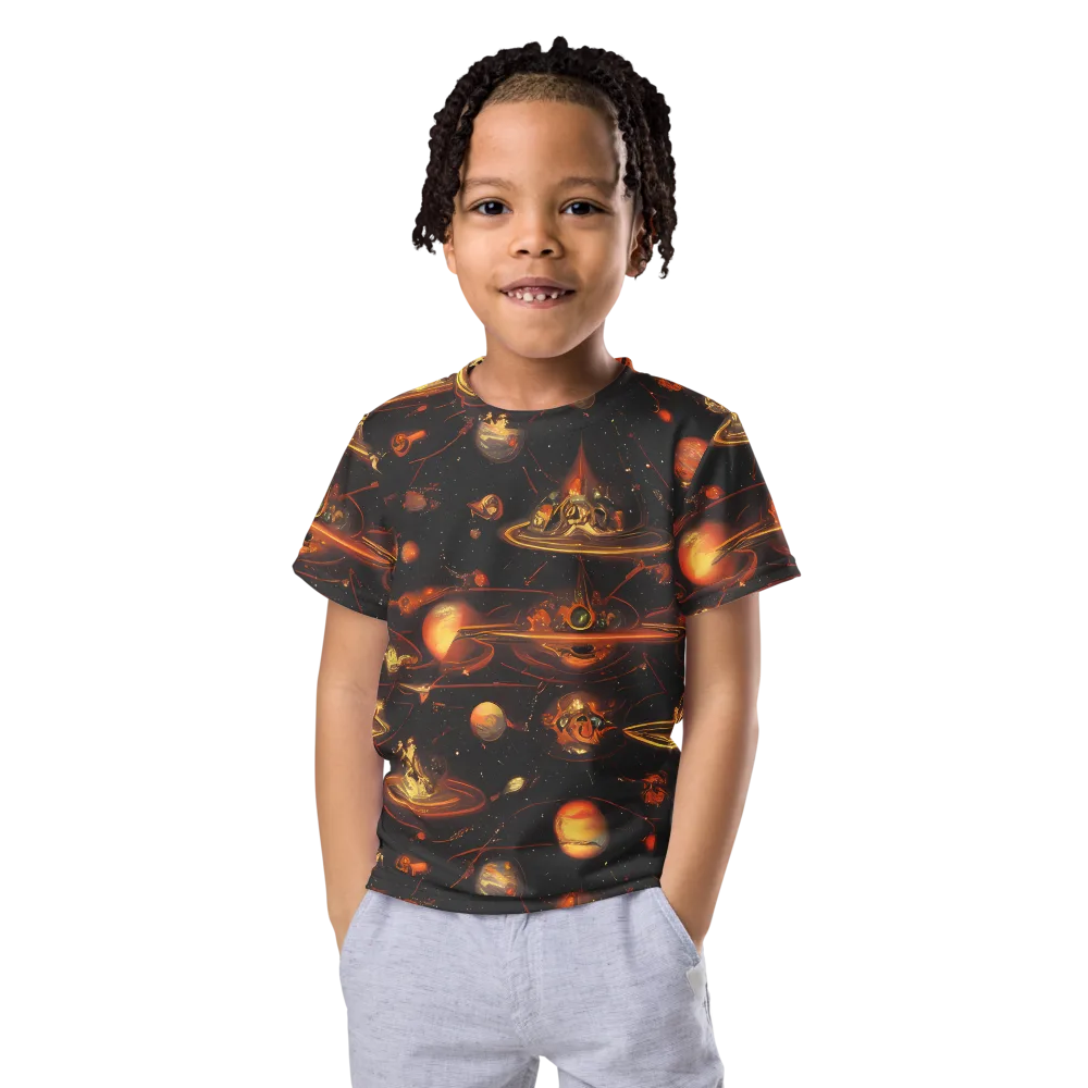 Murillo Vortex on Kids Crew Neck T-Shirt — Front