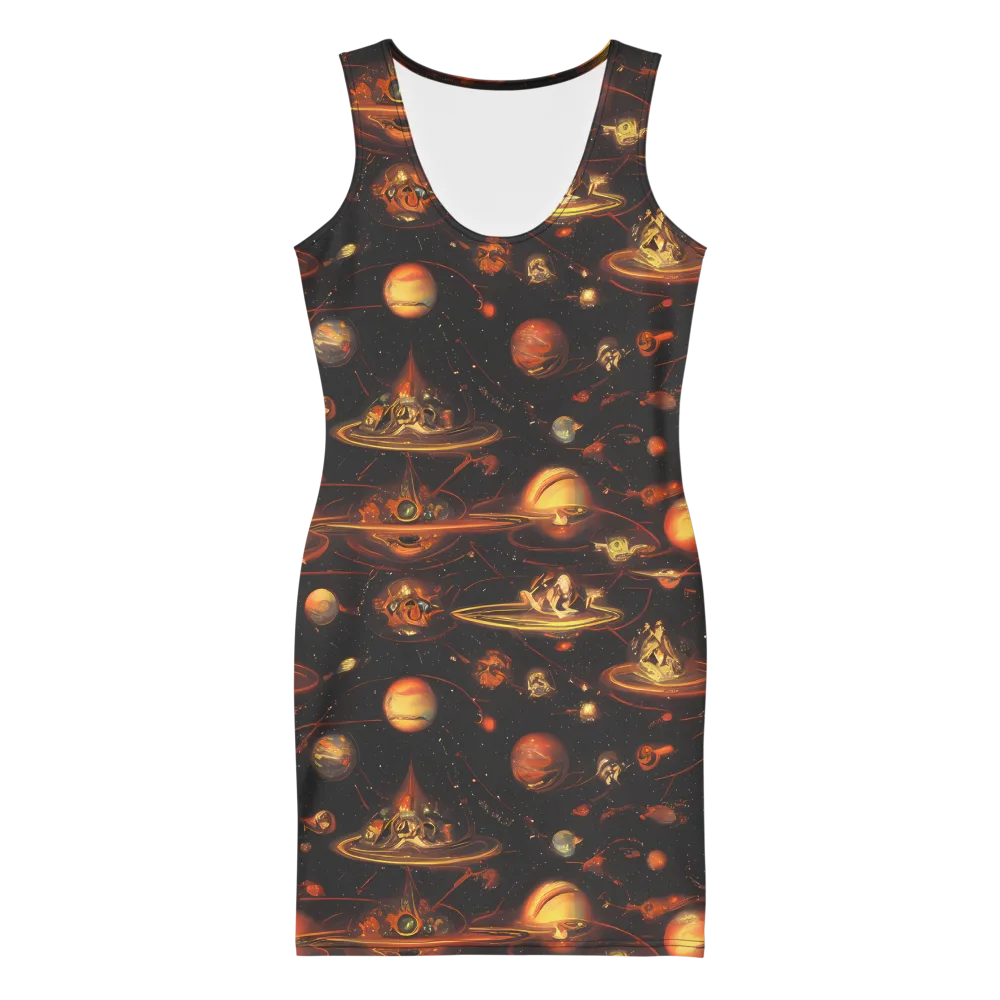 Murillo Vortex on Bodycon Dress — Front