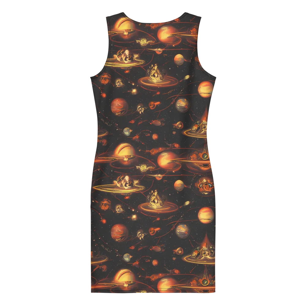 Murillo Vortex on Bodycon Dress — Back