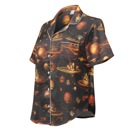 Murillo Vortex on a Women's Short Sleeve Pajama Top