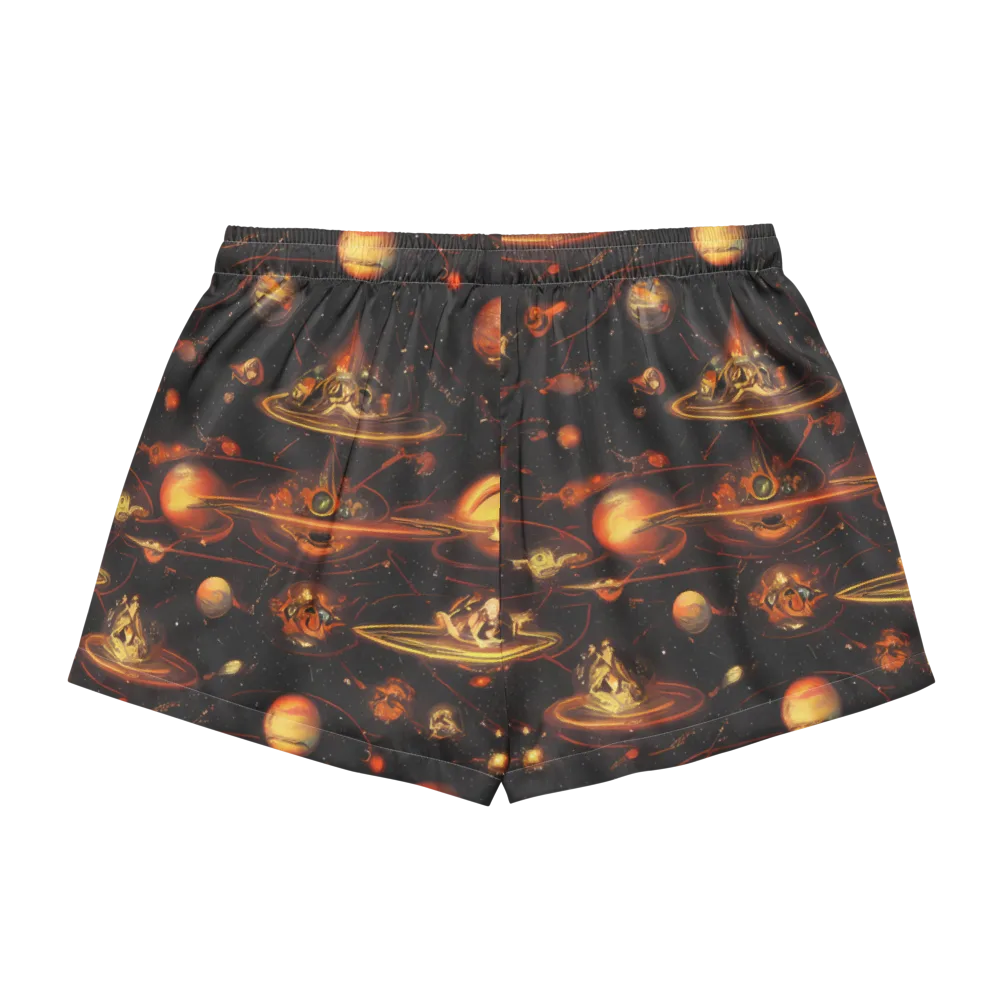 Murillo Vortex on Women's Pajama Shorts — Back