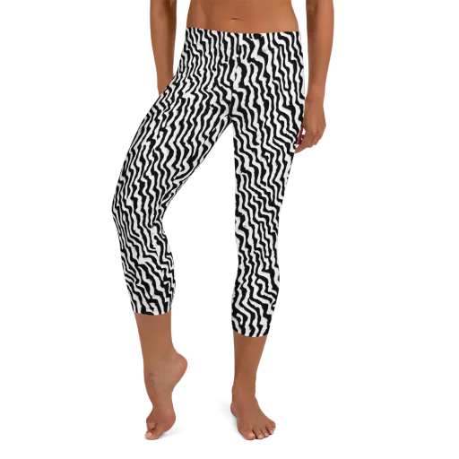Wave Dance on a Capri Leggings