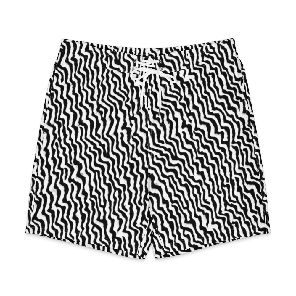 Wave Dance on Men's Board Shorts — Front