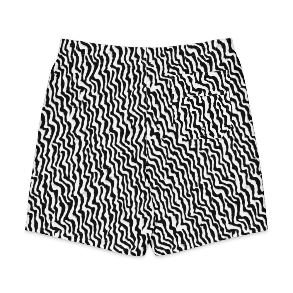Wave Dance on Men's Board Shorts — Back