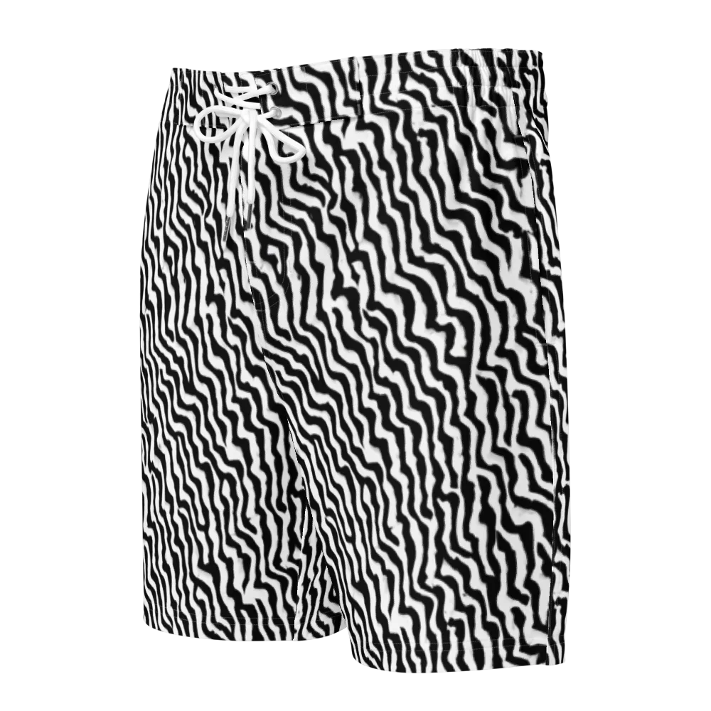 Wave Dance on Men's Board Shorts — Front