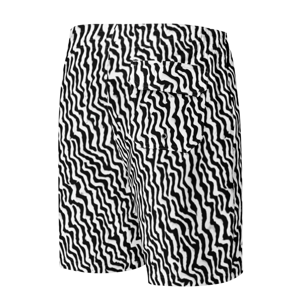Wave Dance on Men's Board Shorts — Back