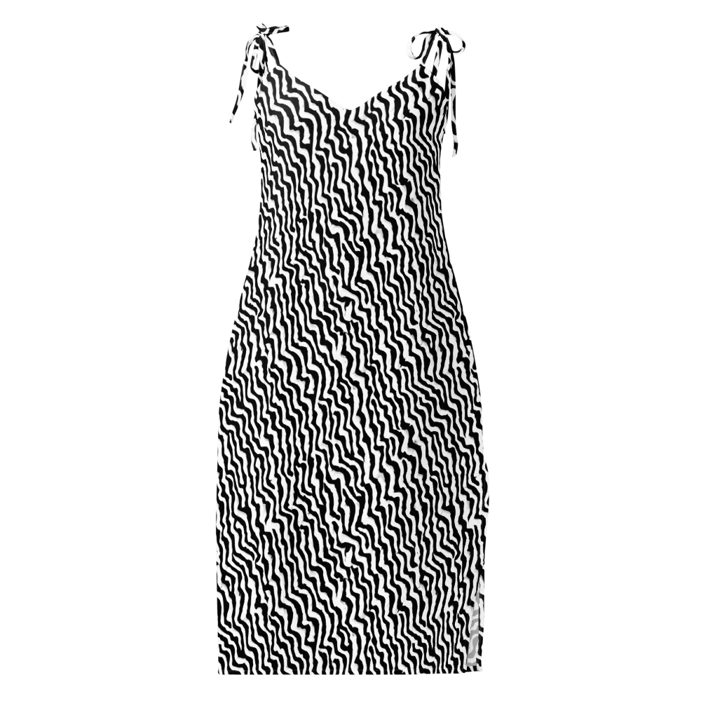Wave Dance on Slip Dress — Front