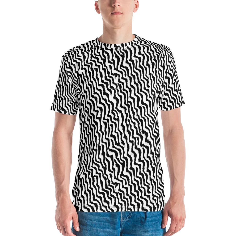 Wave Dance on Men's Crew Neck T-Shirt — Front