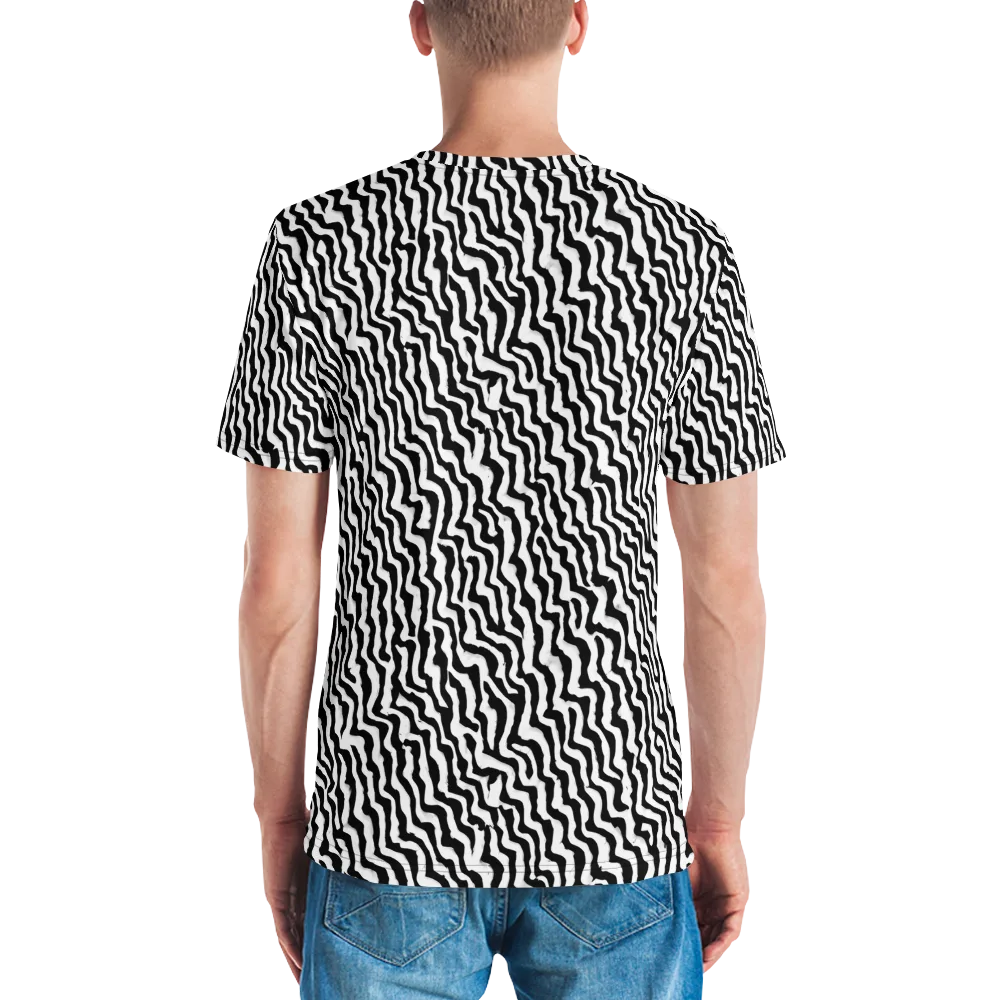 Wave Dance on Men's Crew Neck T-Shirt — Back