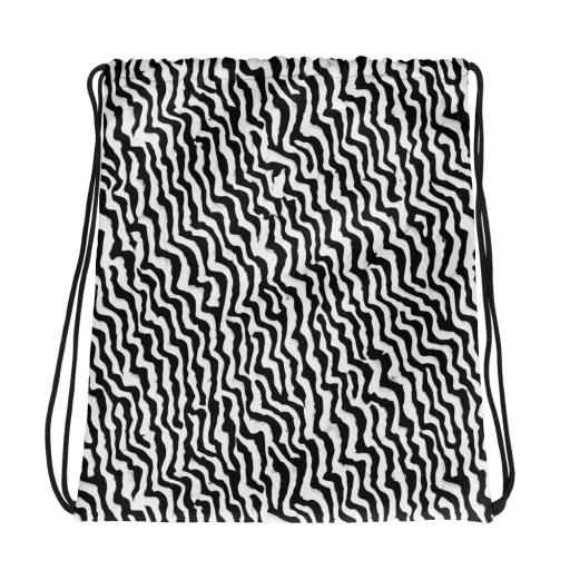 Wave Dance on a Drawstring Bag