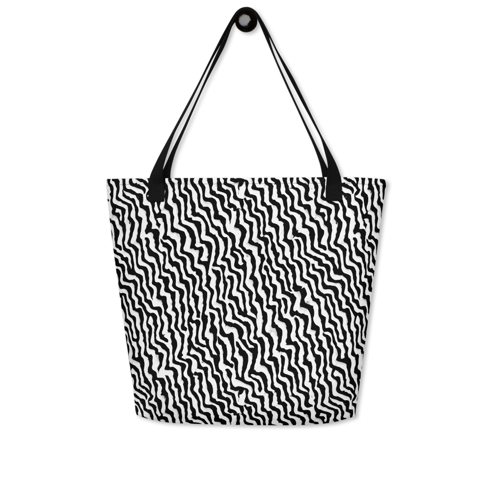 Wave Dance on Large Tote Bag W/ Pocket — Front