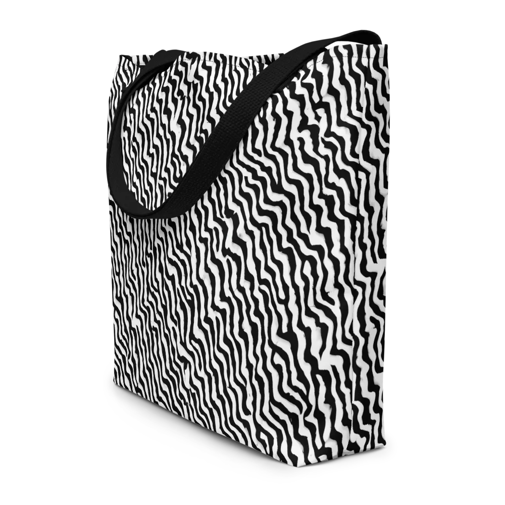 Wave Dance on Large Tote Bag W/ Pocket — Front