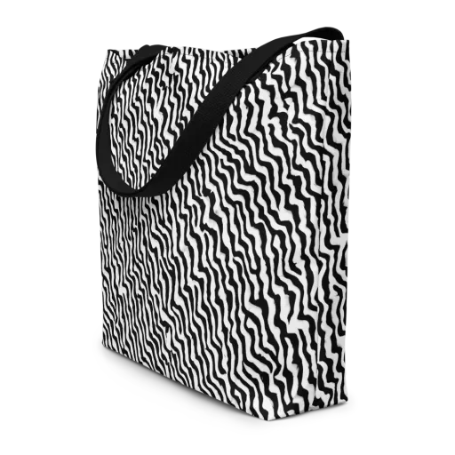 Wave Dance on a Large Tote Bag W/ Pocket