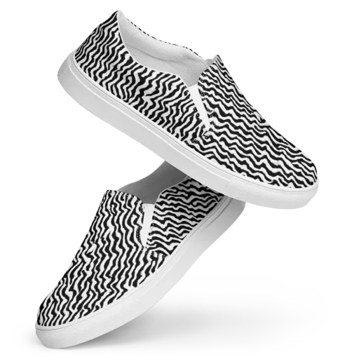 Wave Dance on a Women's Slip-On Canvas Shoes