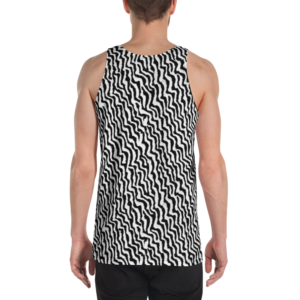 Wave Dance on Men's Tank Top — Back
