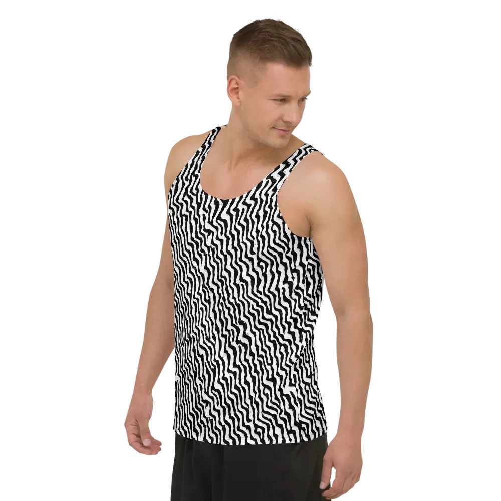 Wave Dance on Men's Tank Top — Left Front