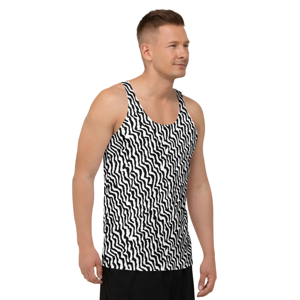 Wave Dance on Men's Tank Top — Right Front
