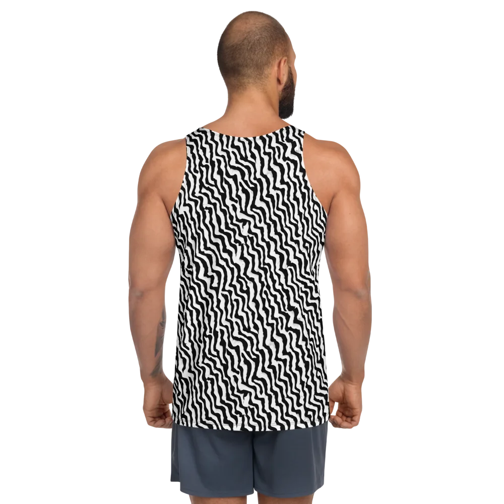 Wave Dance on Men's Tank Top — Back
