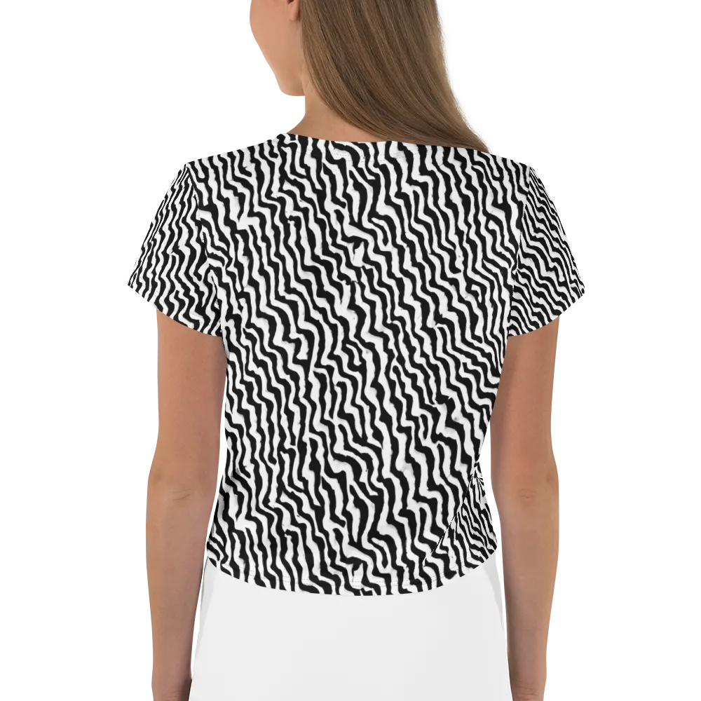 Wave Dance on Crop Tee — Back