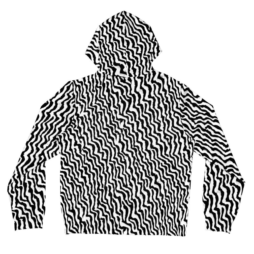 Wave Dance on Women's Full-Zip Hoodie — Back