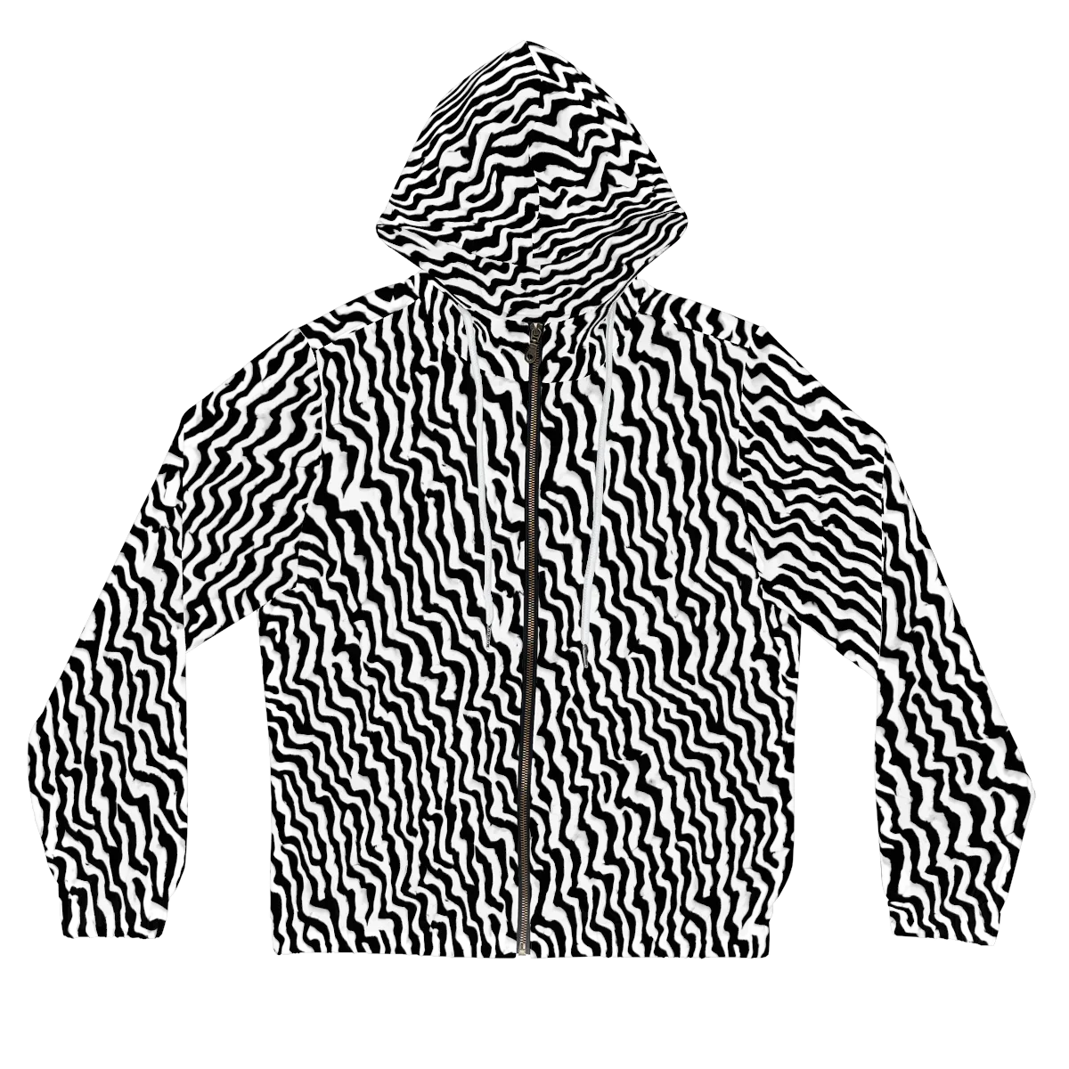 Wave Dance on Women's Full-Zip Hoodie — Front