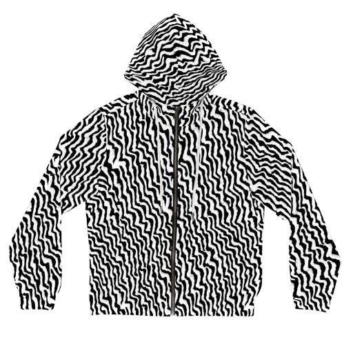 Wave Dance on a Women's Full-Zip Hoodie