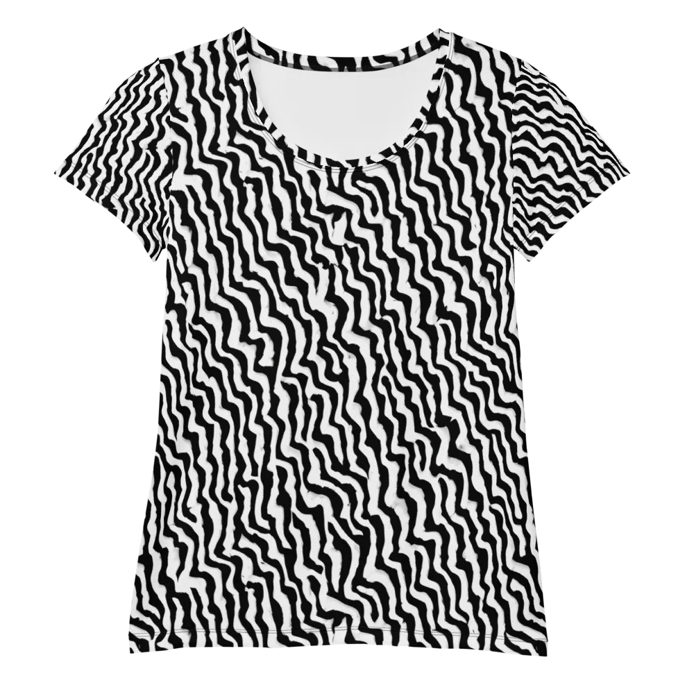 Wave Dance on Women's Athletic T-Shirt — Front