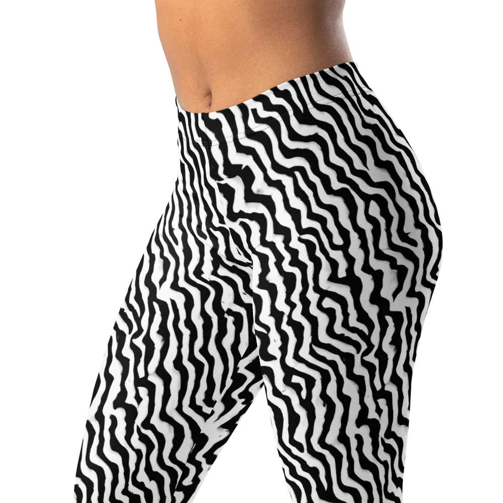 Wave Dance on Leggings — Left Front