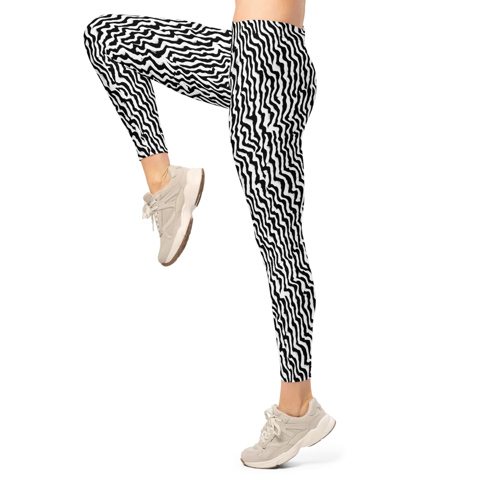 Wave Dance on Leggings — Left