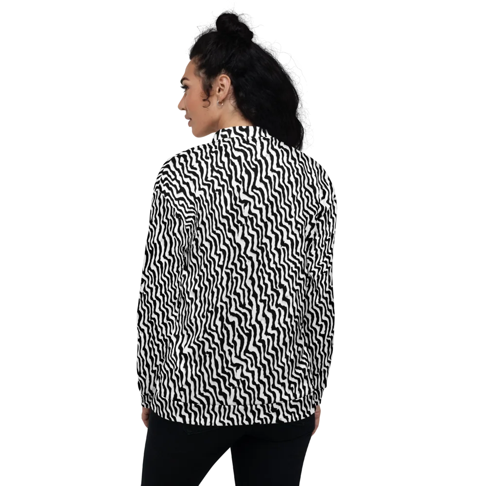 Wave Dance on Bomber Jacket — Back