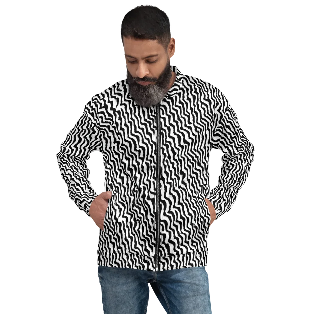 Wave Dance on Bomber Jacket — Front