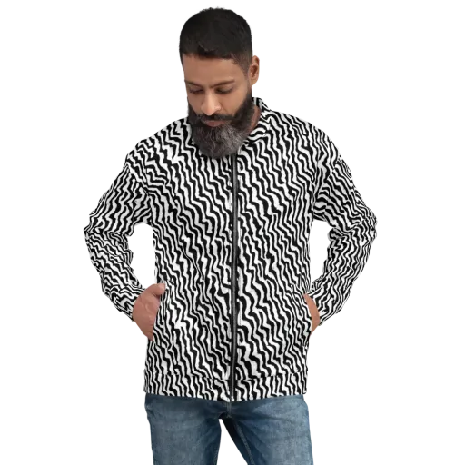 Wave Dance on a Bomber Jacket