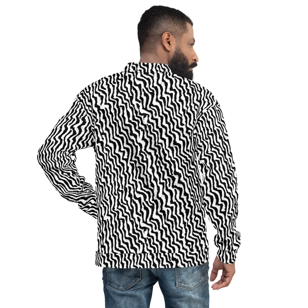 Wave Dance on Bomber Jacket — Back