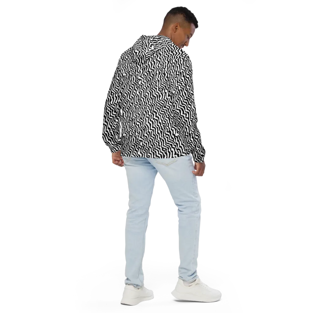 Wave Dance on Men's Windbreaker — Back