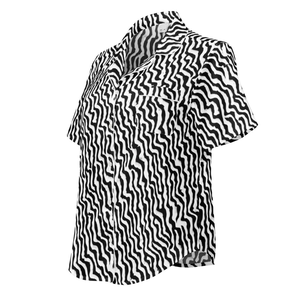 Wave Dance on Women's Short Sleeve Pajama Top — Left Front