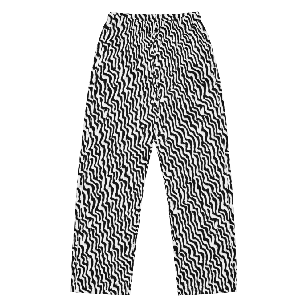 Wave Dance on Women's Pajama Pants — Front
