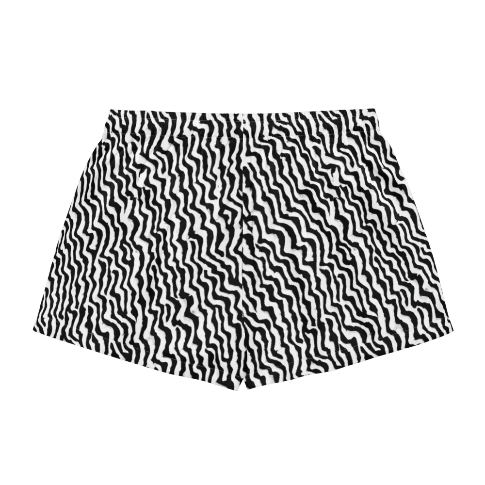 Wave Dance on Women's Pajama Shorts — Back