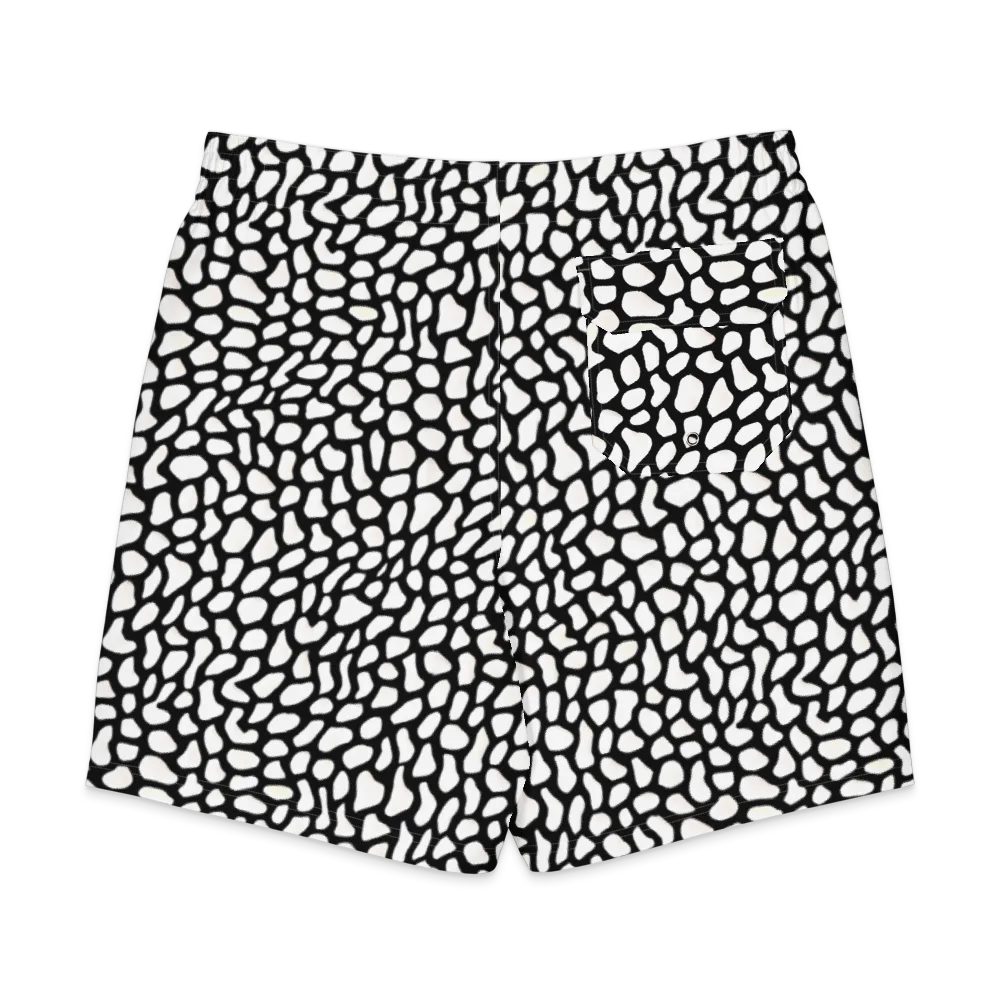Inkblot Harmony on Men's Board Shorts — Back