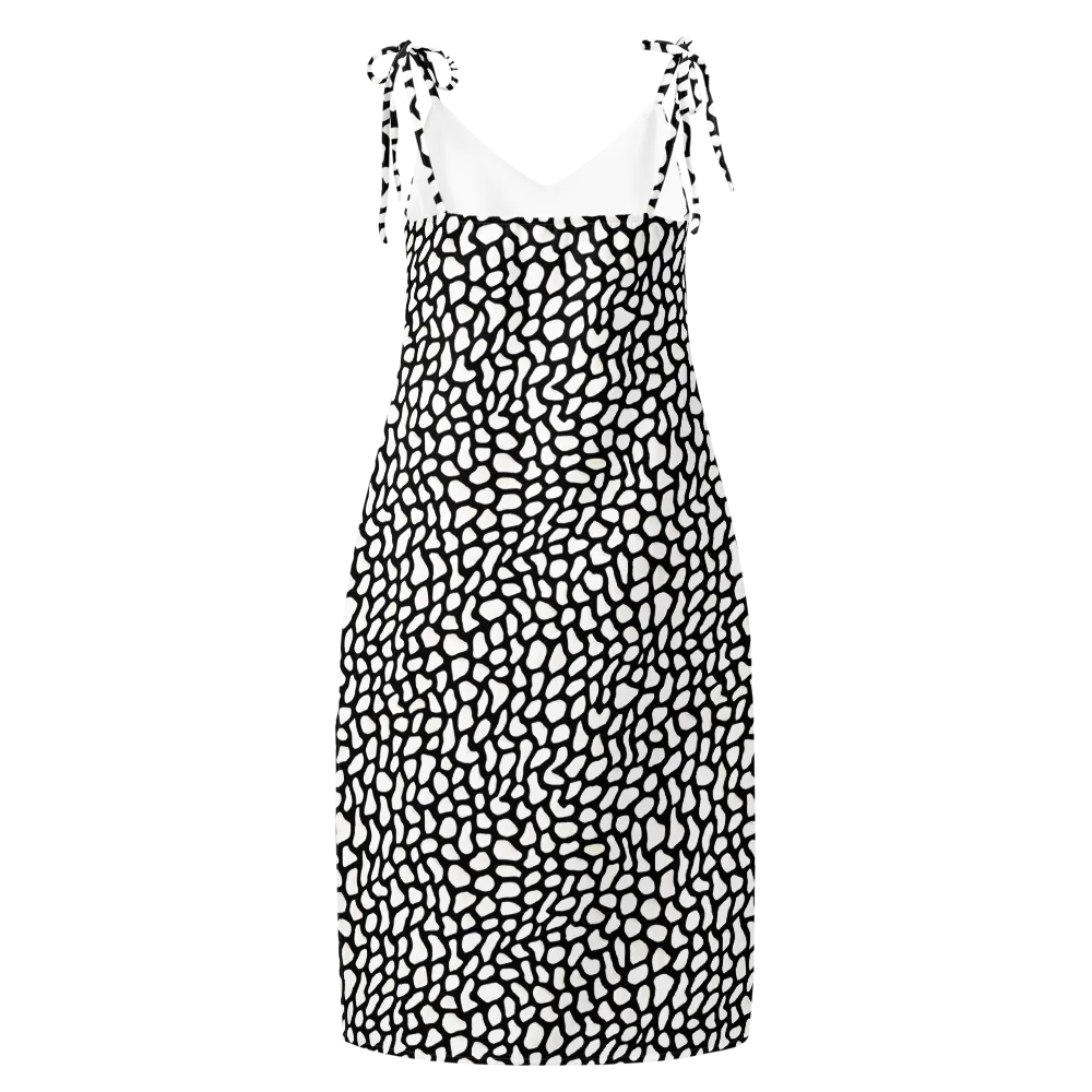 Inkblot Harmony on Slip Dress — Back