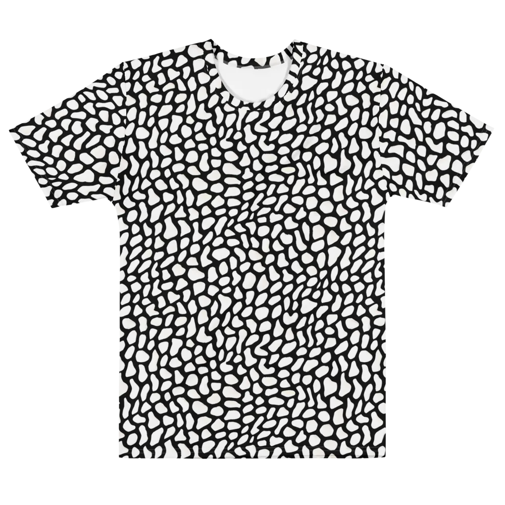 Inkblot Harmony on Men's Cotton Crew Neck T-Shirt — Front