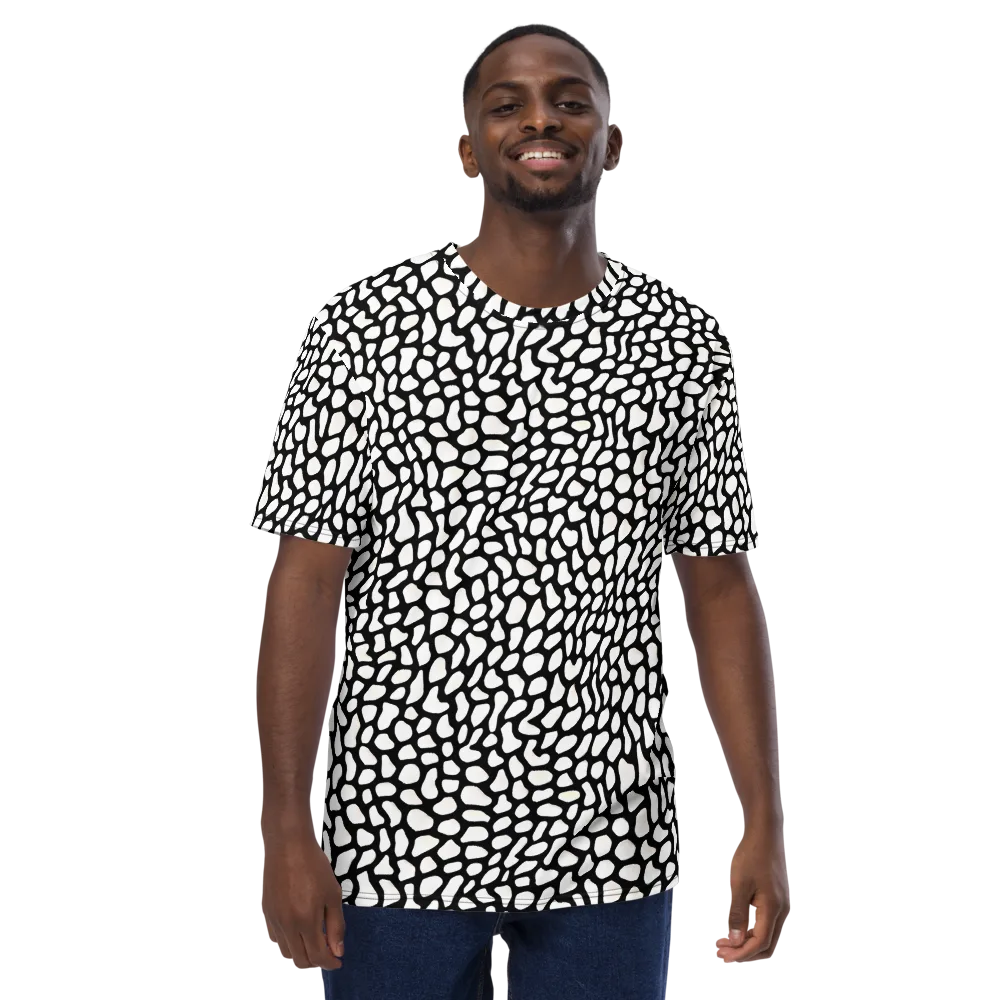 Inkblot Harmony on Men's Crew Neck T-Shirt — Front