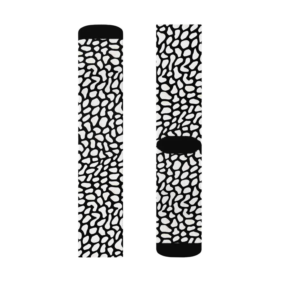 Inkblot Harmony on Socks — Left Sock