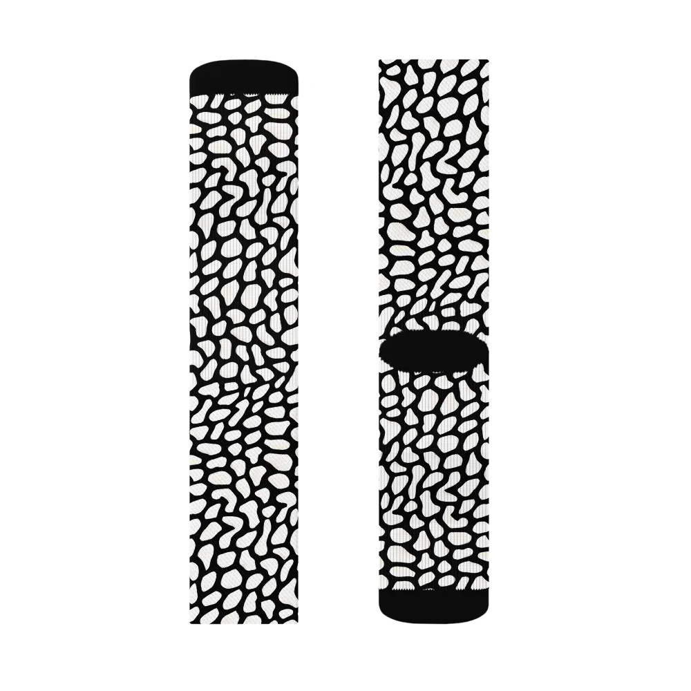 Inkblot Harmony on Socks — Right Sock