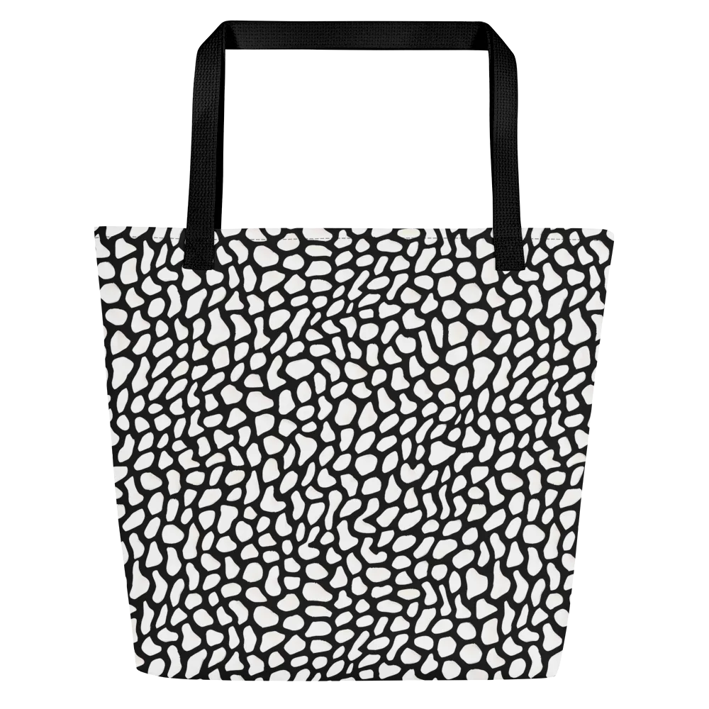 Inkblot Harmony on Large Tote Bag W/ Pocket — Front