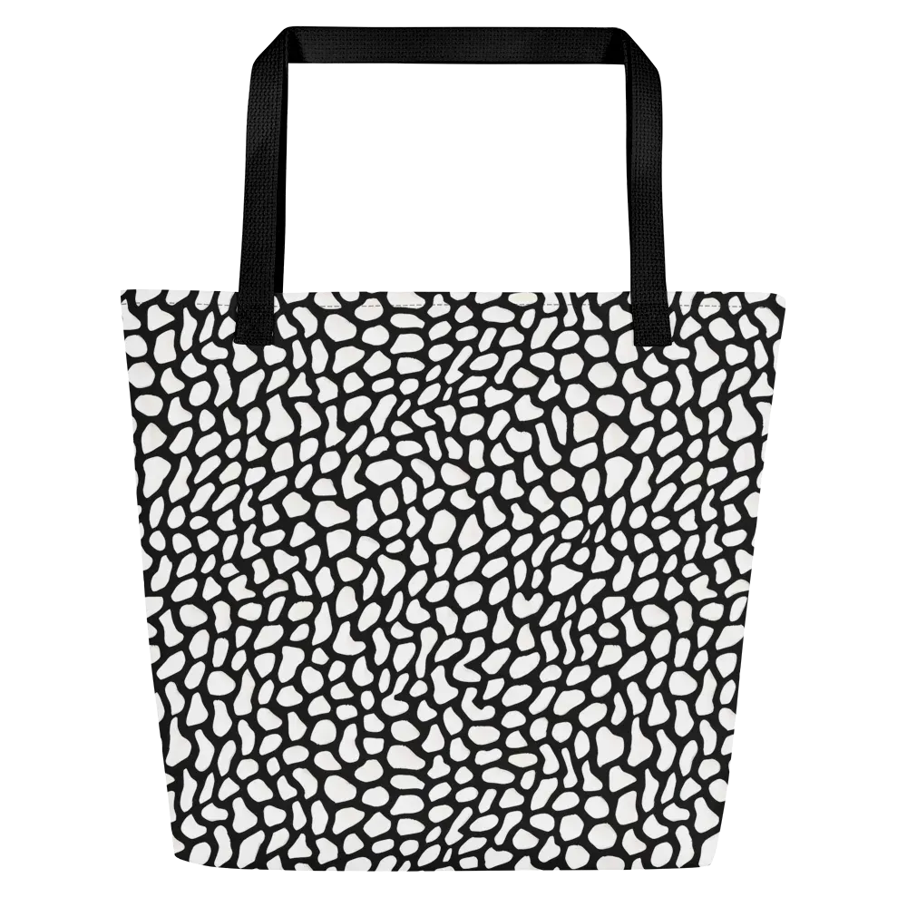 Inkblot Harmony on Large Tote Bag W/ Pocket — Front